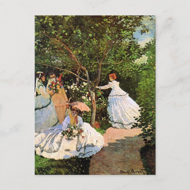 Monet - Frauen im Garten Postkarte (Vorderseite)