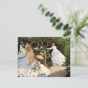 Monet - Frauen im Garten Postkarte