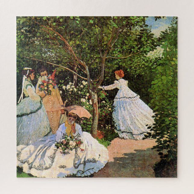 Monet - Frauen im Garten Puzzle (Vertikal)