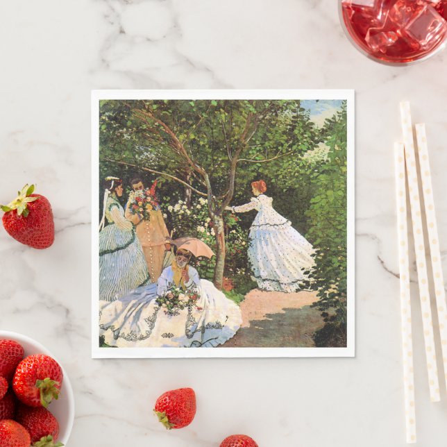 Monet - Frauen im Garten Serviette (Beispiel)