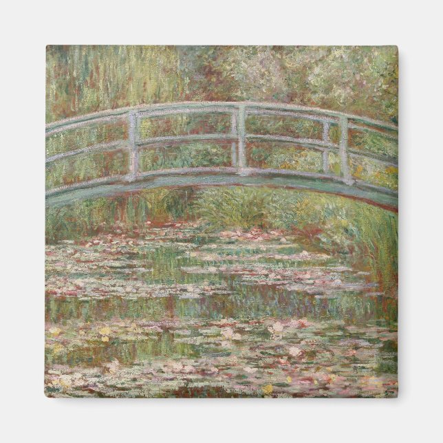 Monet French Japanese Bridge Art Magnet (Vorne)
