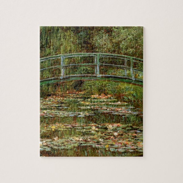 Monet French Japanese Bridge Art Puzzle (Vertikal)