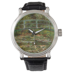 Monet French Japanese Bridge Giverney Armbanduhr