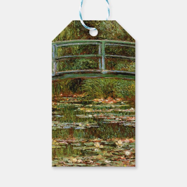 Monet French Japanese Bridge Giverney Geschenkanhänger (Vorderseite)