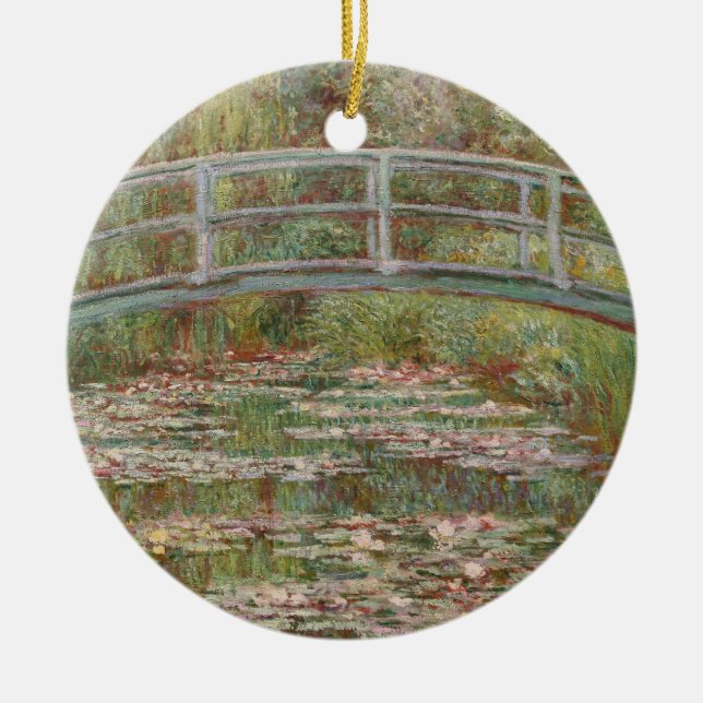 Monet French Japanese Bridge Giverney Keramikornament (Vorne)
