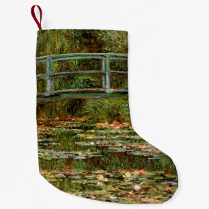 Monet French Japanese Bridge Giverney Kleiner Weihnachtsstrumpf
