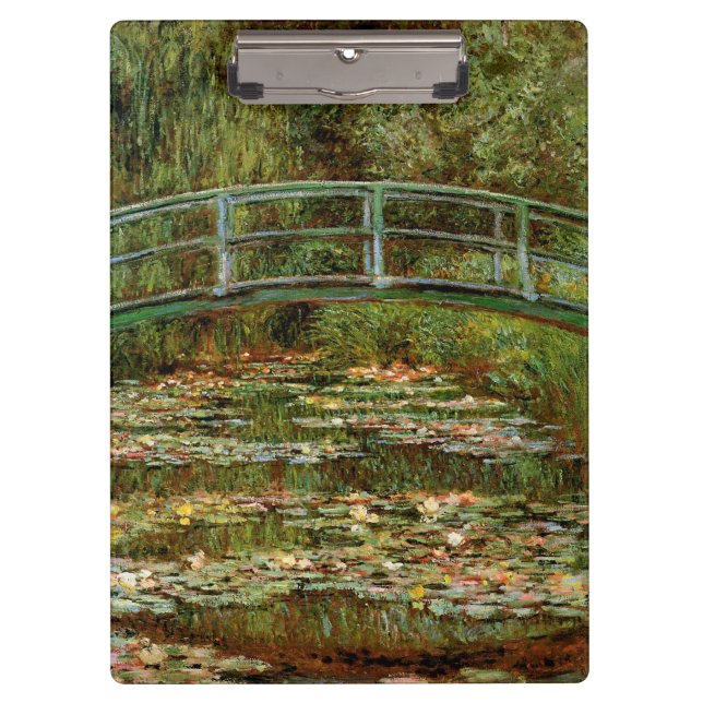 Monet French Japanese Bridge Giverney Klemmbrett (Vorderseite)