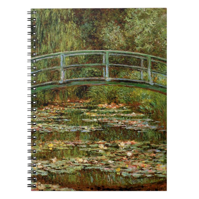 Monet French Japanese Bridge Giverney Notizblock (Vorderseite)