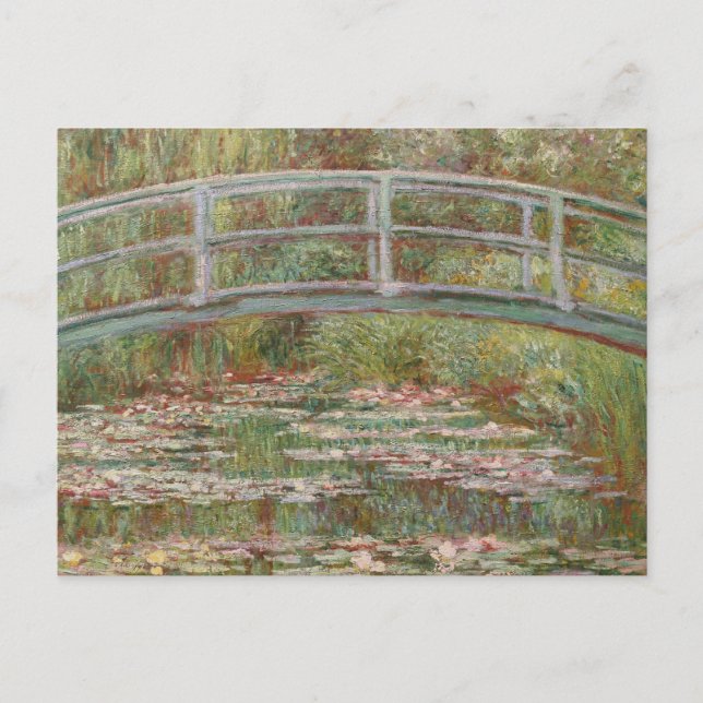 Monet French Japanese Bridge Giverney Postkarte (Vorderseite)