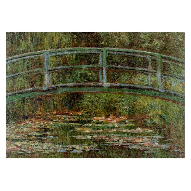Monet French Japanese Bridge Giverney Schneidebrett (Vorderseite)