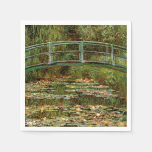 Monet French Japanese Bridge Giverney Serviette