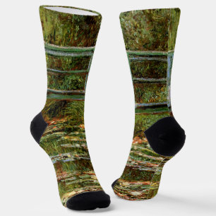 Monet French Japanese Bridge Giverney Socken