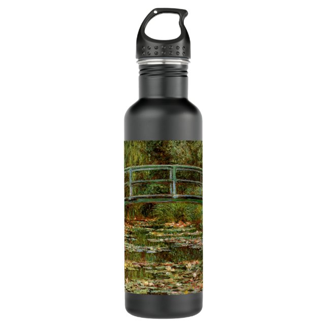 Monet French Japanese Bridge Giverney Trinkflasche (Vorderseite)