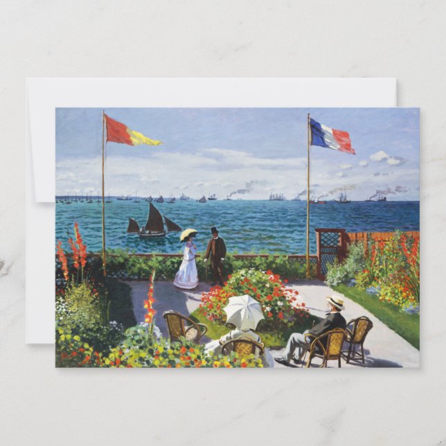Monet Garden bei Sainte Adresse Einladungen (Vorderseite)