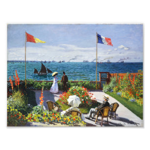 Monet Garden bei Sainte Adresse Fotodruck