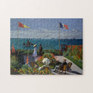 Monet Garden bei Sainte-Adresse Malerei Puzzle