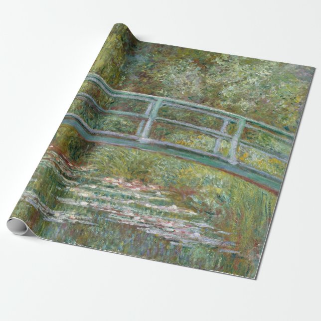 Monet, garden, classic, painting geschenkpapier (Ungerollt)