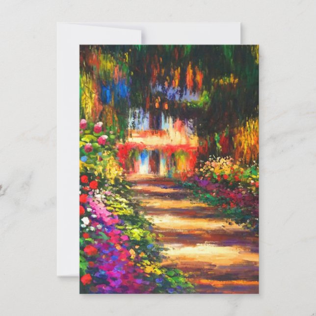 Monet Garden - Giverny Einladung (Vorderseite)