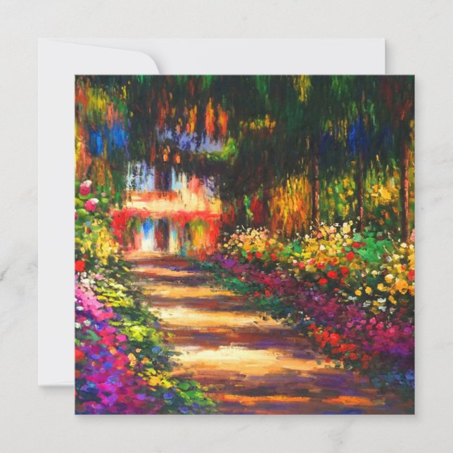Monet Garden - Giverny Einladung (Vorderseite)