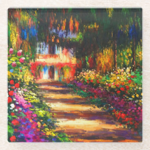Monet Garden - Giverny Glasuntersetzer