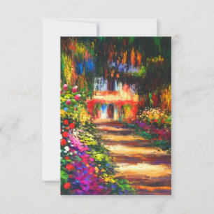 Monet Garden - Giverny RSVP Karte