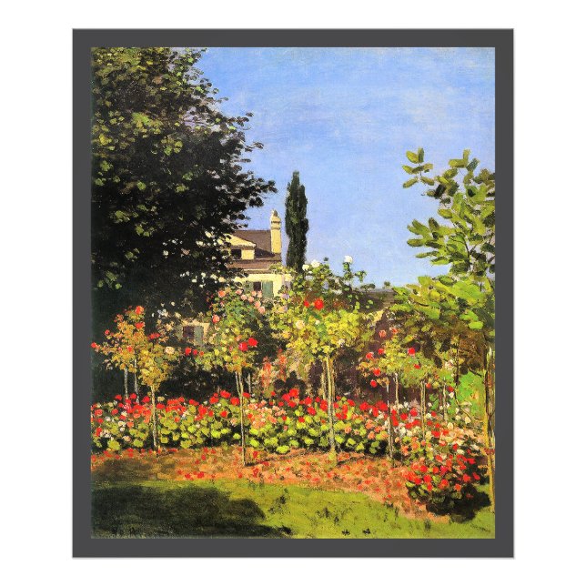 Monet - Garden in Bloom Fotodruck (Vorne)