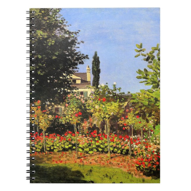 Monet - Garden in Bloom Notizblock (Vorderseite)