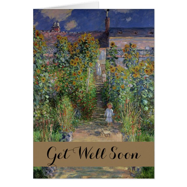 Monet Garden Vetheuil Impressionim Malerei (Vorne)