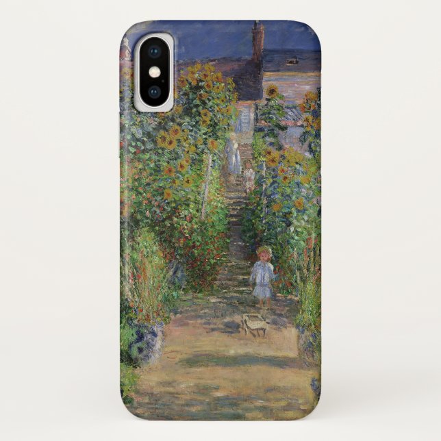 Monet Garden Vetheuil Impressionim Malerei Case-Mate iPhone Hülle (Rückseite)