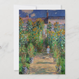 Monet Garden Vetheuil Impressionim Malerei Einladung