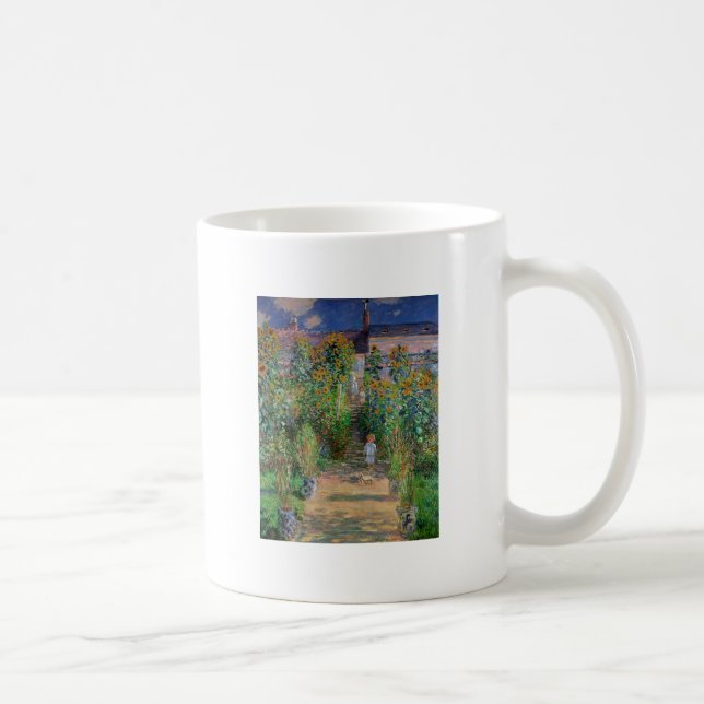 Monet Garden Vetheuil Impressionim Malerei Kaffeetasse (Rechts)