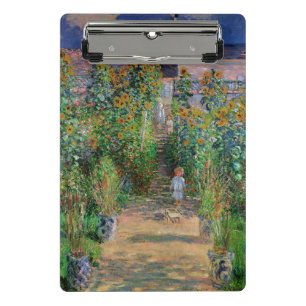 Monet Garden Vetheuil Impressionim Malerei Mini Klemmbrett