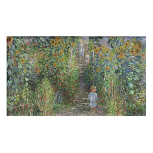 Monet Garden Vetheuil Impressionim Malerei Namenschild