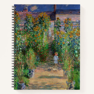 Monet Garden Vetheuil Impressionim Malerei Notizbuch