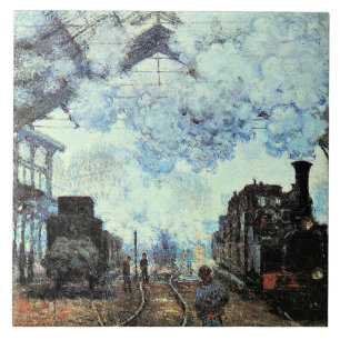 Monet - Gare St. Lazare, Anreise mit dem Zug Fliese