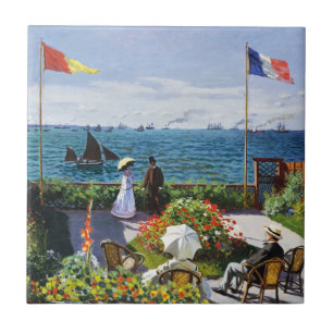 Monet Garten an Sainte Adresse Fliese