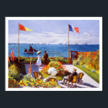 Monet: Garten bei Sainte-Adresse Poster<br><div class="desc">Monet: Garden at Sainte-Adresse Dies ist eine digital bemalte Reproduktion von Claude Monets Ölgemälde "Garden at Sainte-Adresse,  made in 1867. Hinweis: Wir empfehlen das halbglänzende Papier oder besser für einen hochwertigen Plakatdruck,  der über Jahre dauern wird.</div>
