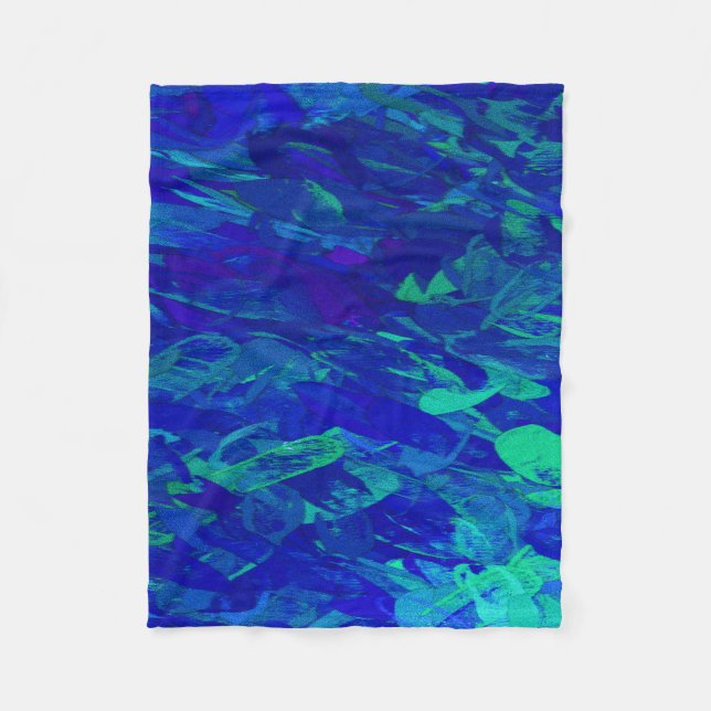 Monet-Garten Fleecedecke (Vorderseite)