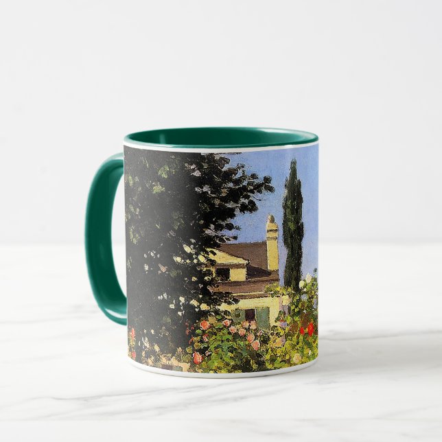 Monet - Garten in Blüte Tasse (Vorderseite Links)