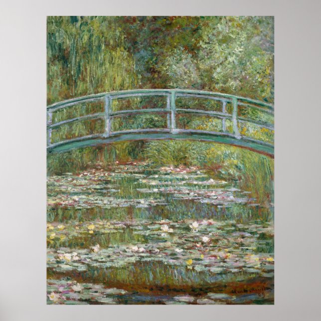 Monet, Garten, klassische Malerei Poster (Vorne)