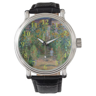 Monet Garten Vetheuil Impressionismus Blumenmalere Armbanduhr