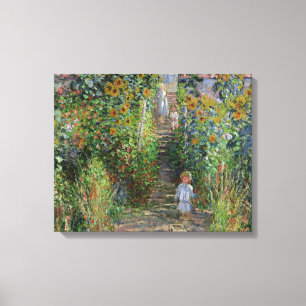 Monet Garten Vetheuil Impressionismus Blumenmalere Leinwanddruck