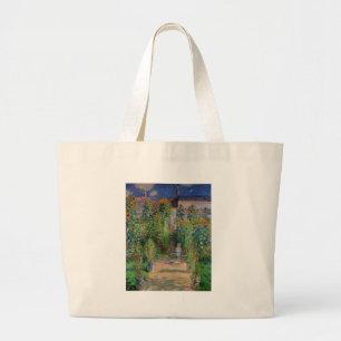 Monet Garten Vetheuil Impressionismus Malerei Jumbo Stoffbeutel