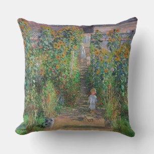Monet Garten Vetheuil Impressionismus Malerei Kissen