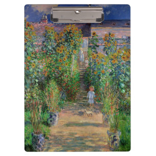 Monet Garten Vetheuil Impressionismus Malerei Klemmbrett