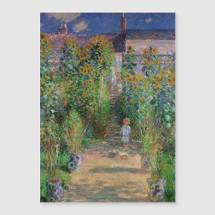 Monet Garten Vetheuil Impressionismus Malerei Magnetkarte