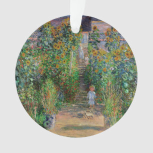 Monet Garten Vetheuil Impressionismus Malerei Ornament