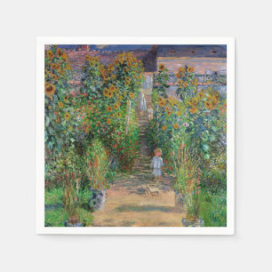 Monet Garten Vetheuil Impressionismus Malerei Serviette