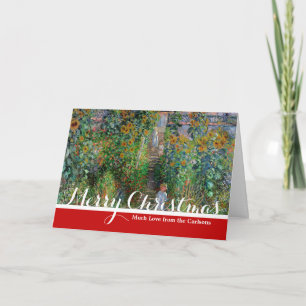 Monet Garten Vetheuil Impressionistisches Blumen G Feiertagskarte