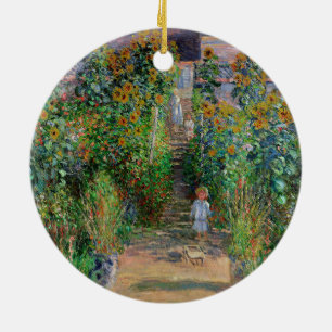 Monet Garten Vetheuil Impressionistisches Blumen G Keramik Ornament